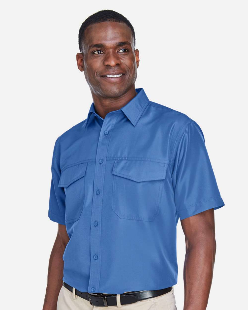 Harriton-M580-Men's Key West Short Sleeve Performance Staff Shirt - Image 24