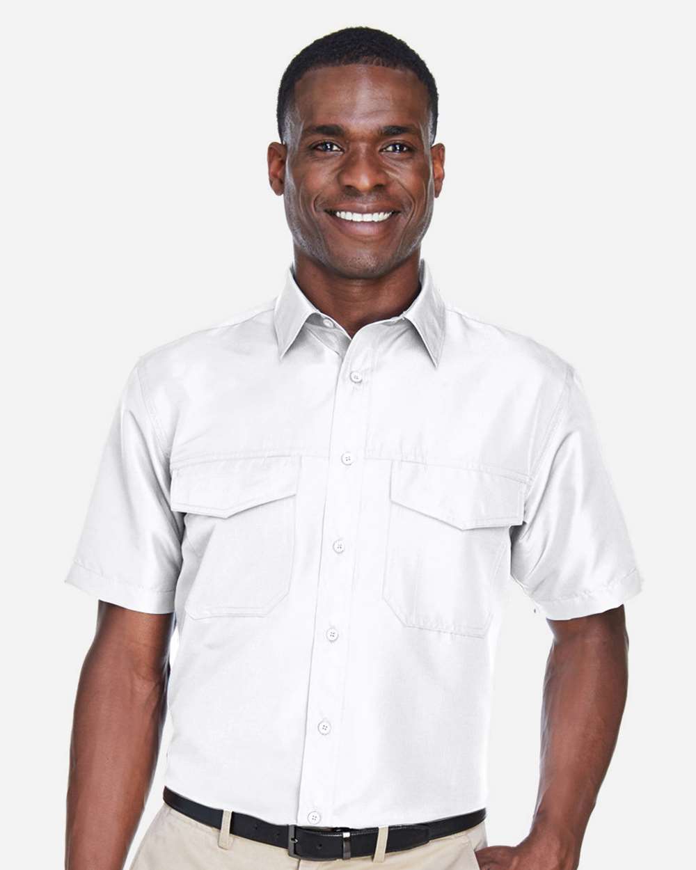 Harriton-M580-Men's Key West Short Sleeve Performance Staff Shirt - Image 27