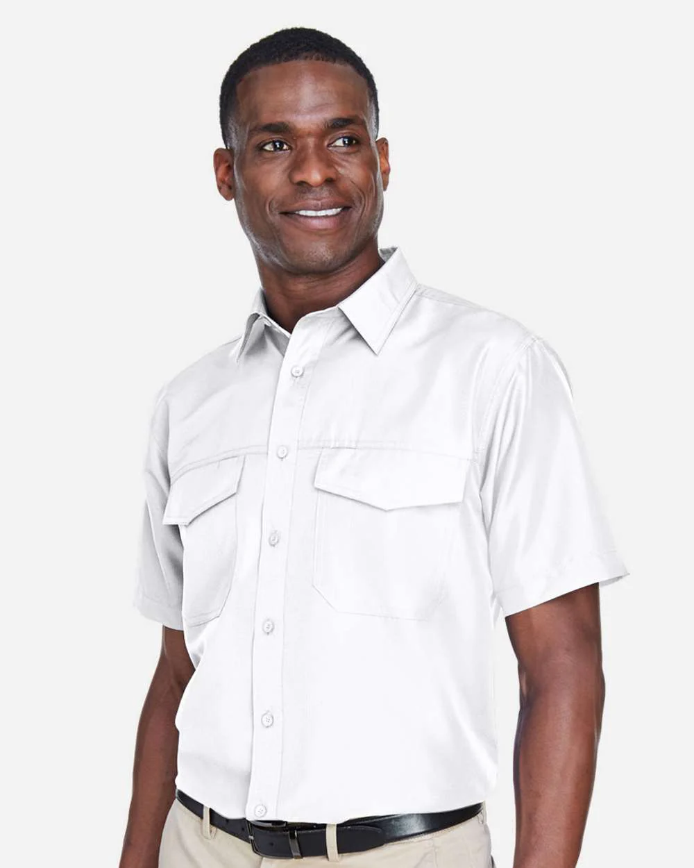 Harriton-M580-Men's Key West Short Sleeve Performance Staff Shirt - Image 28
