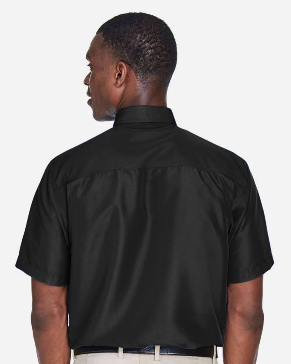 Harriton-M580-Men's Key West Short Sleeve Performance Staff Shirt - Image 4