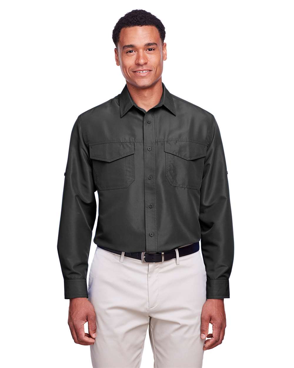 Harriton-M580L-Men's Key West Performance Staff Shirt - Image 14