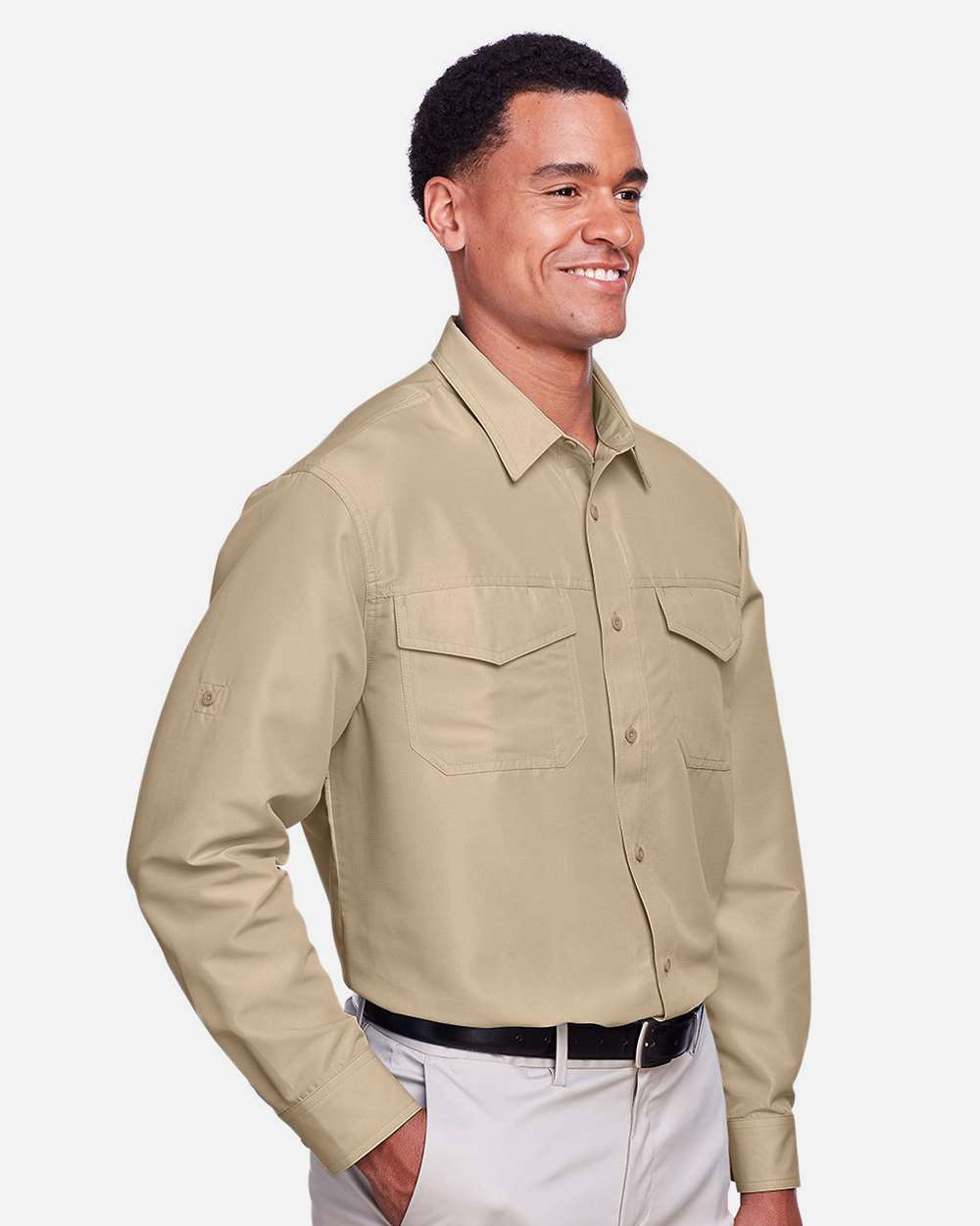 Harriton-M580L-Men's Key West Performance Staff Shirt - Image 20