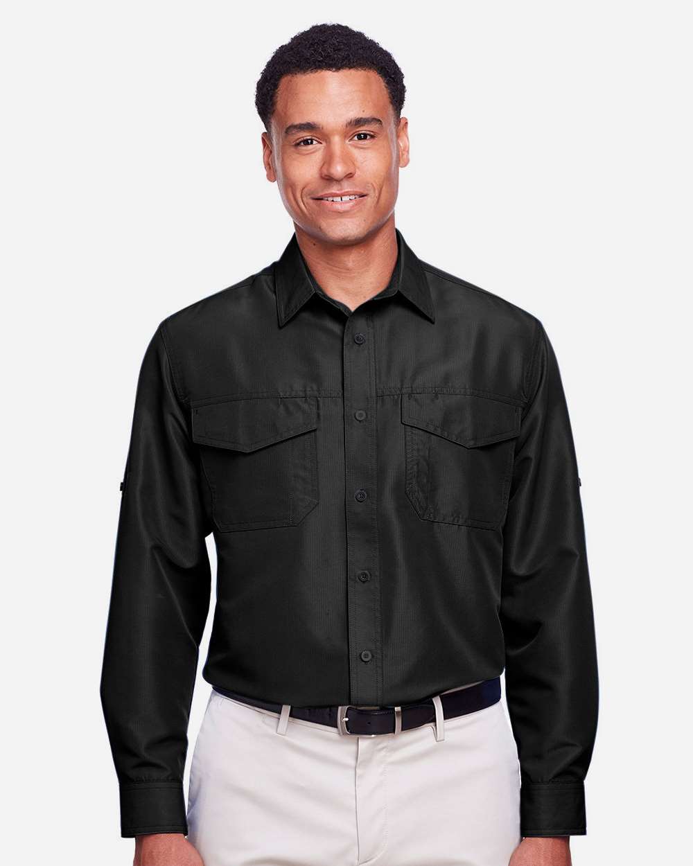 Harriton-M580L-Men's Key West Performance Staff Shirt - Image 3