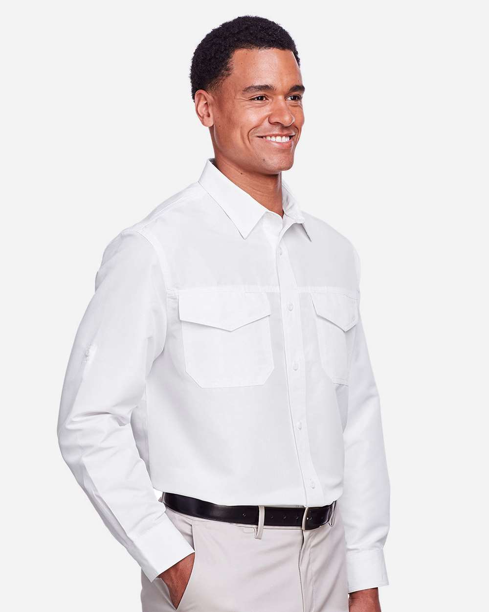 Harriton-M580L-Men's Key West Performance Staff Shirt - Image 35