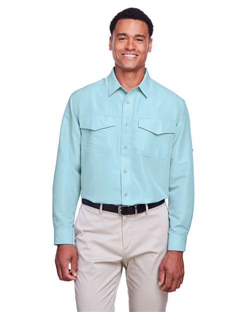Harriton-M580L-Men's Key West Performance Staff Shirt - Image 40