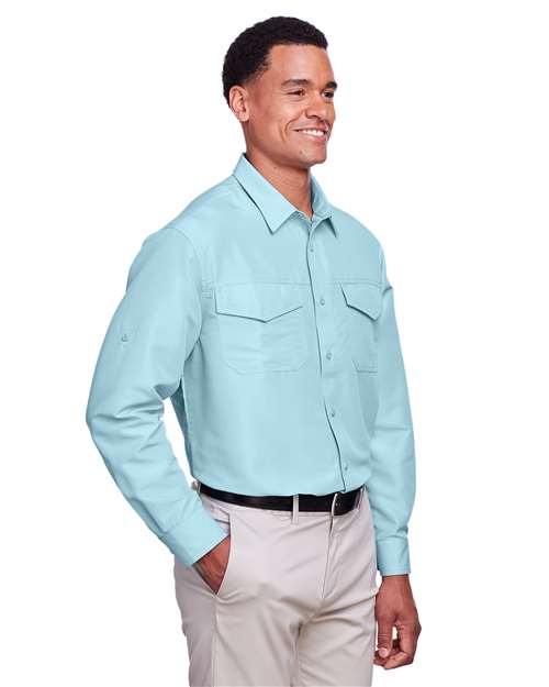 Harriton-M580L-Men's Key West Performance Staff Shirt - Image 41
