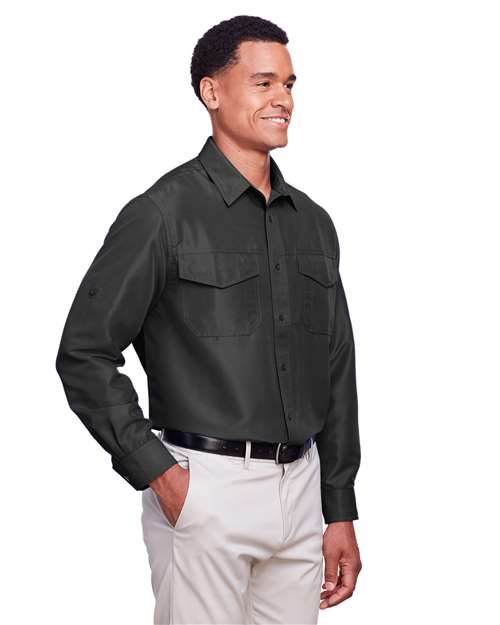Harriton-M580L-Men's Key West Performance Staff Shirt - Image 44