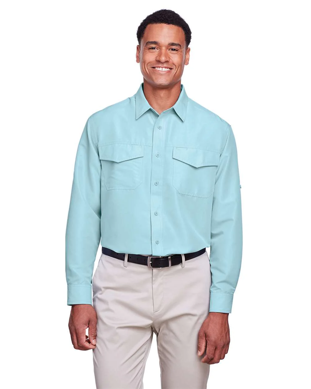 Harriton-M580L-Men's Key West Performance Staff Shirt - Image 9