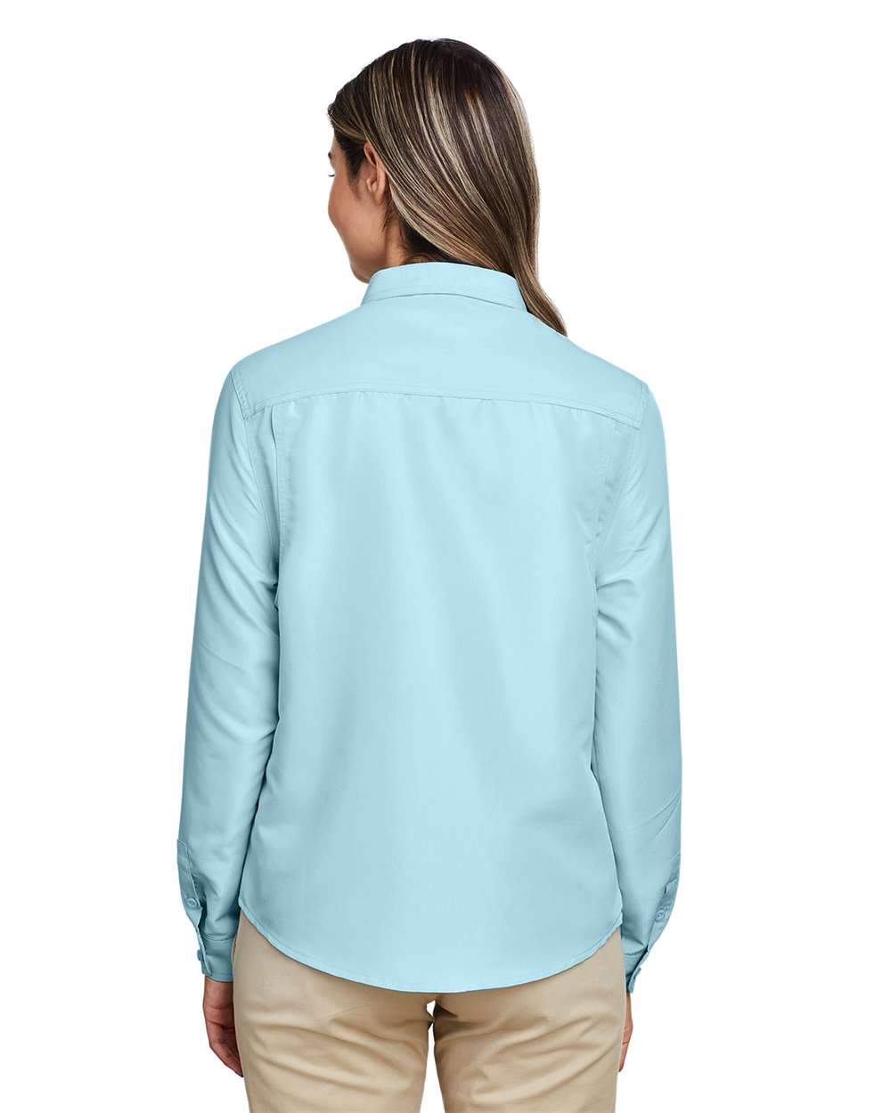Harriton-M580LW-Women's Key West Long Sleeve Performance Staff Shirt - Image 11