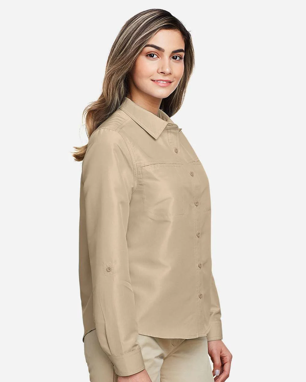 Harriton-M580LW-Women's Key West Long Sleeve Performance Staff Shirt - Image 20
