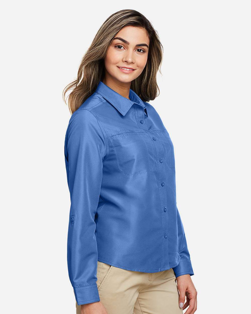 Harriton-M580LW-Women's Key West Long Sleeve Performance Staff Shirt - Image 30