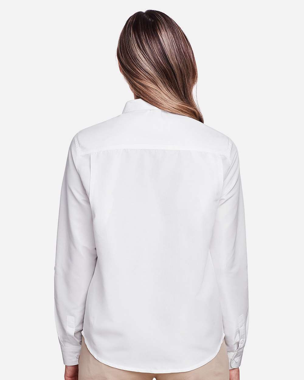 Harriton-M580LW-Women's Key West Long Sleeve Performance Staff Shirt - Image 36