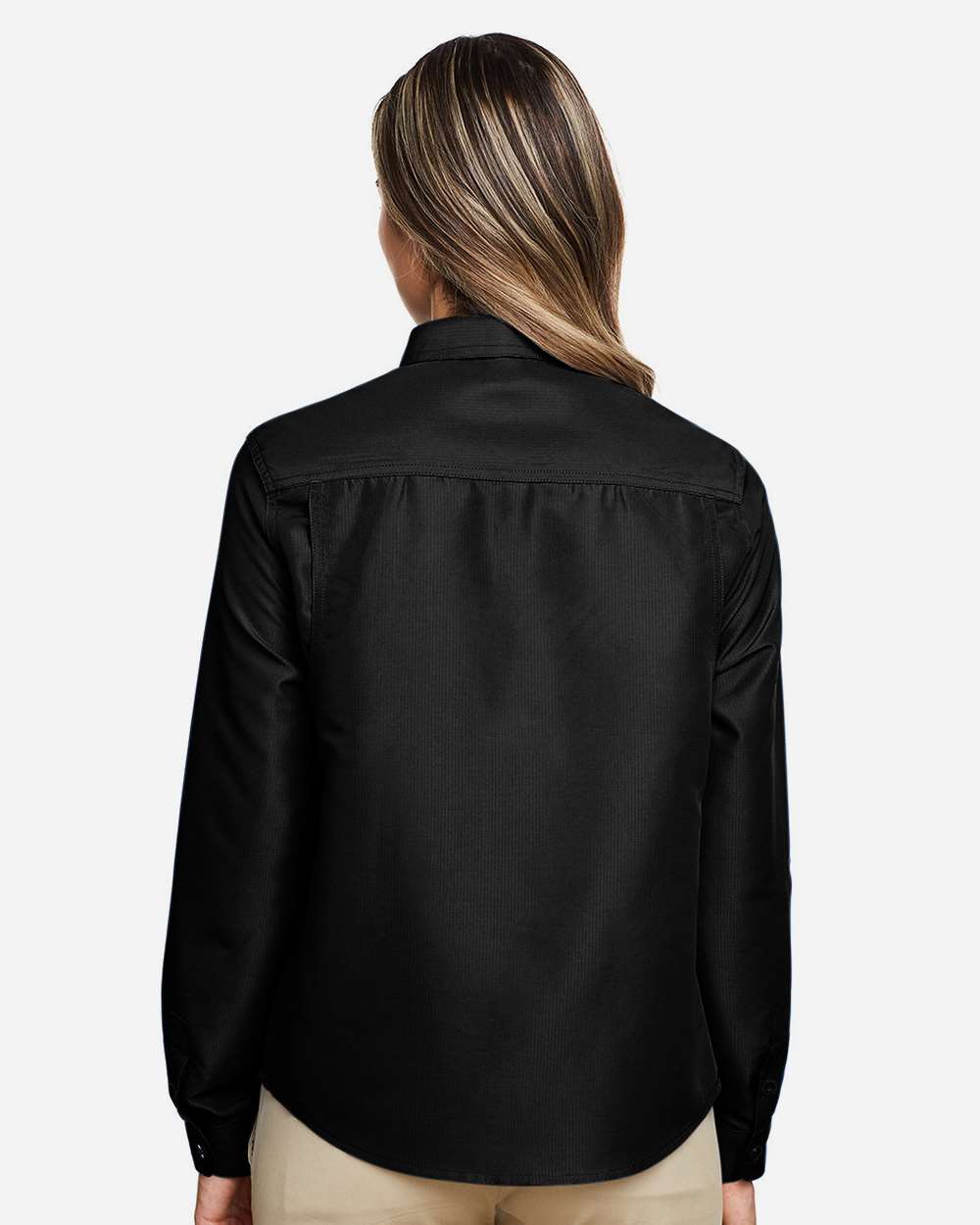 Harriton-M580LW-Women's Key West Long Sleeve Performance Staff Shirt - Image 5