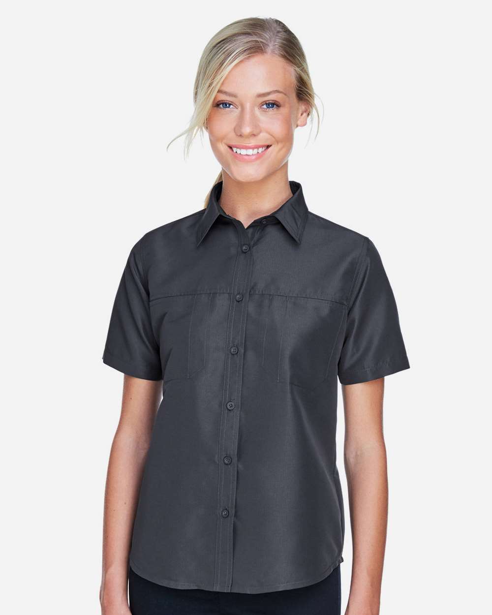 Harriton-M580W-Women's Key West Short Sleeve Performance Staff Shirt - Image 11