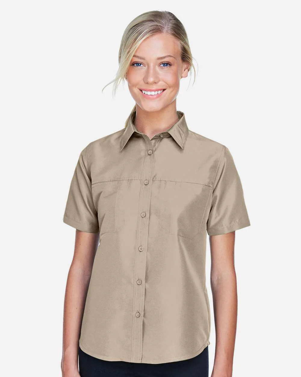 Harriton-M580W-Women's Key West Short Sleeve Performance Staff Shirt - Image 15