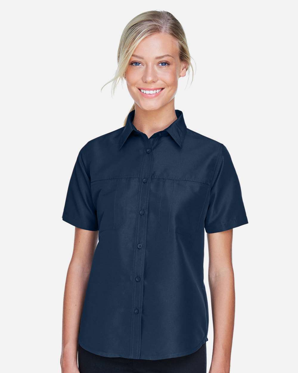 Harriton-M580W-Women's Key West Short Sleeve Performance Staff Shirt - Image 19