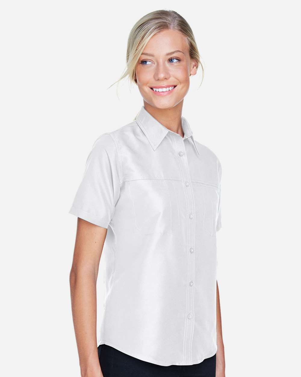 Harriton-M580W-Women's Key West Short Sleeve Performance Staff Shirt - Image 28