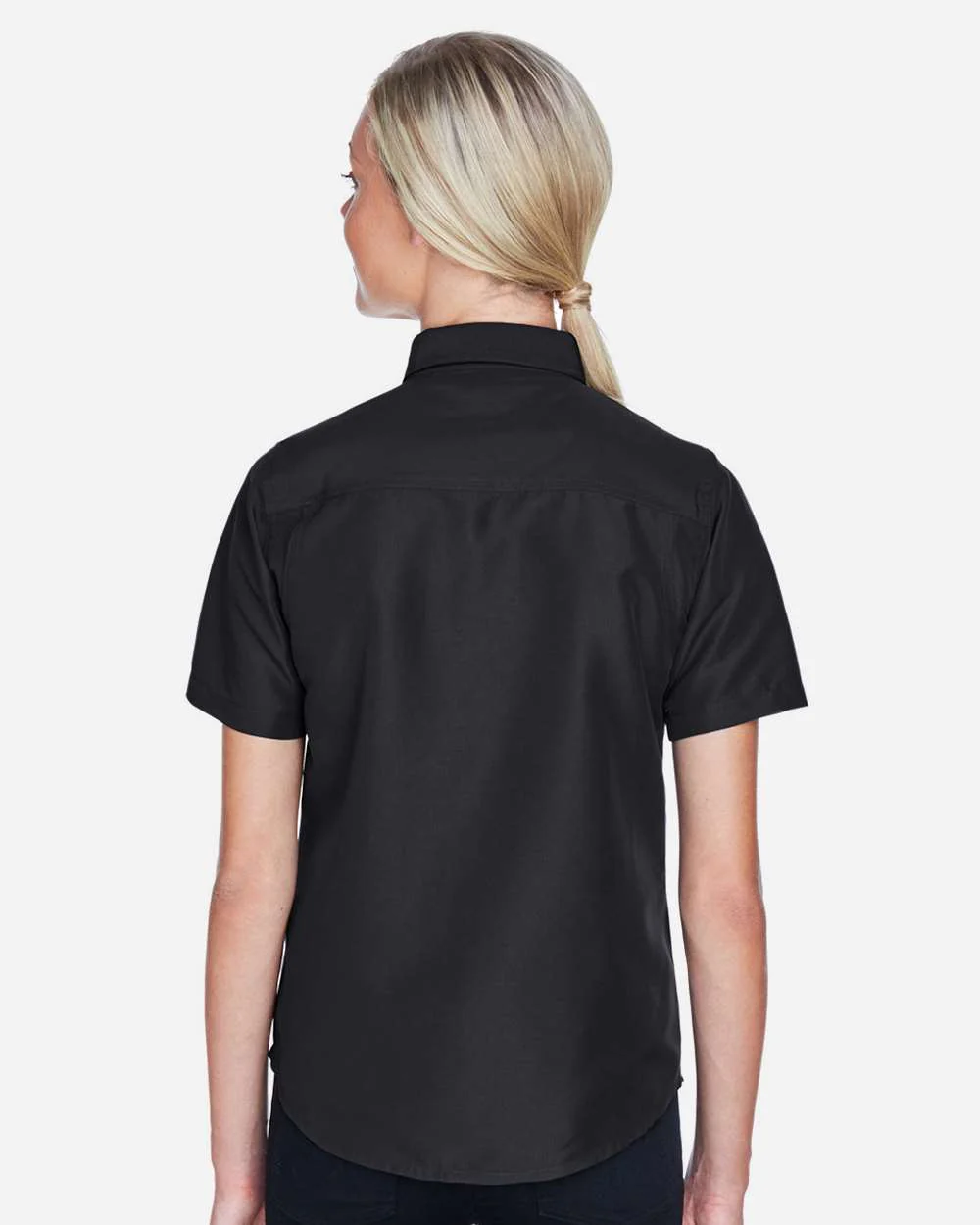 Harriton-M580W-Women's Key West Short Sleeve Performance Staff Shirt - Image 4