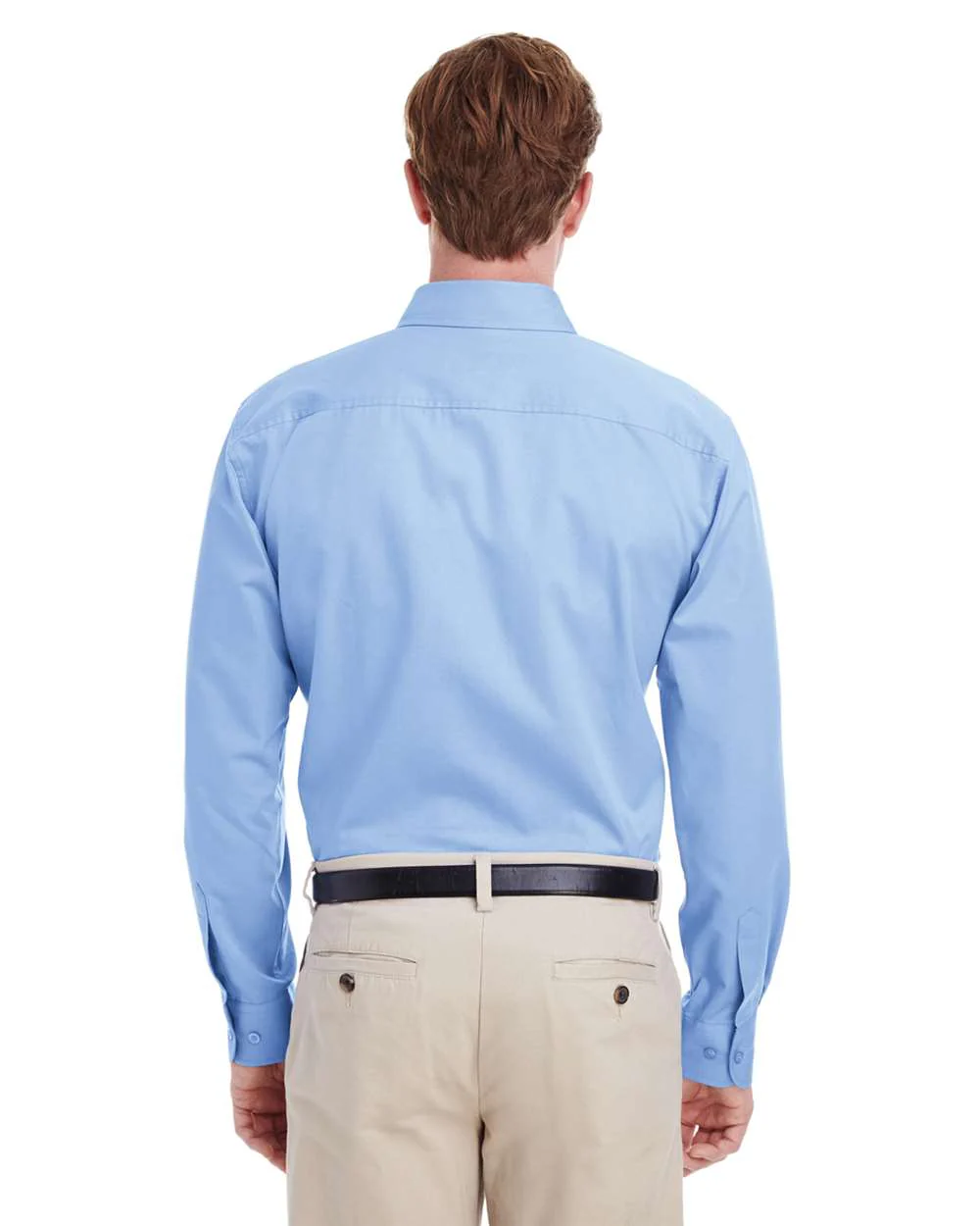 Harriton-M581-Men's Foundation Cotton Twill Dress Shirt with Teflon - Image 11