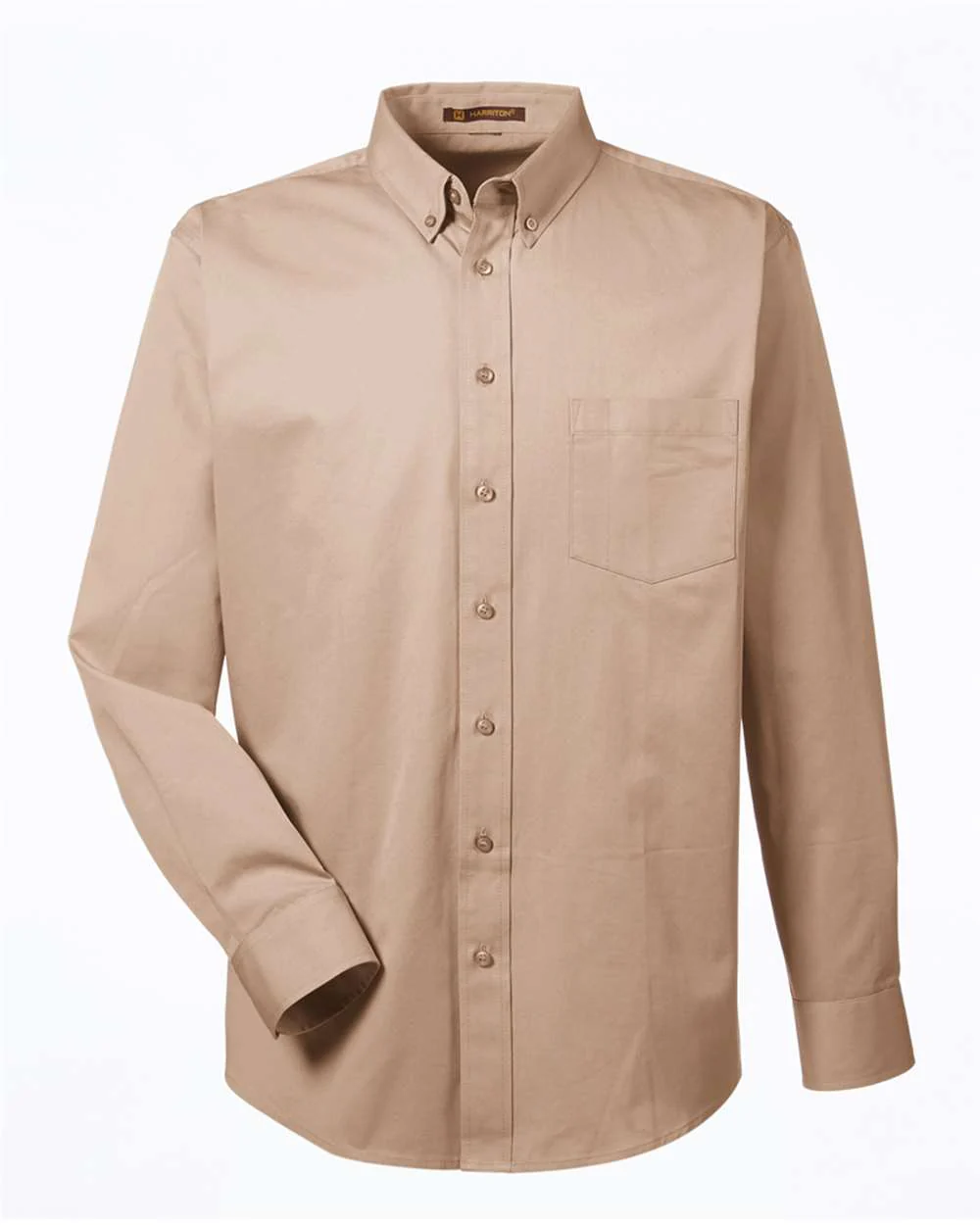 Harriton-M581-Men's Foundation Cotton Twill Dress Shirt with Teflon - Image 14