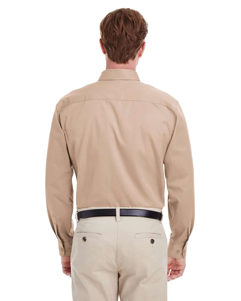 Harriton-M581-Men's Foundation Cotton Twill Dress Shirt with Teflon - Image 15