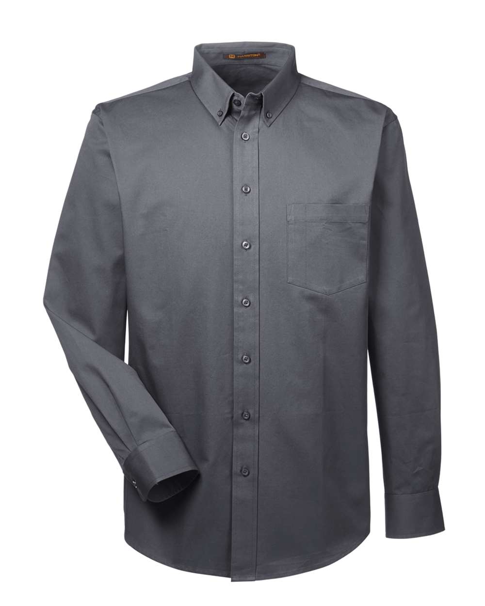 Harriton-M581-Men's Foundation Cotton Twill Dress Shirt with Teflon - Image 6