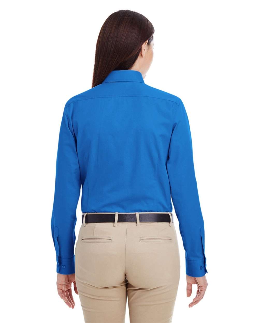Harriton-M581W-Women's Foundation Cotton Twill Shirt with Teflon - Image 17