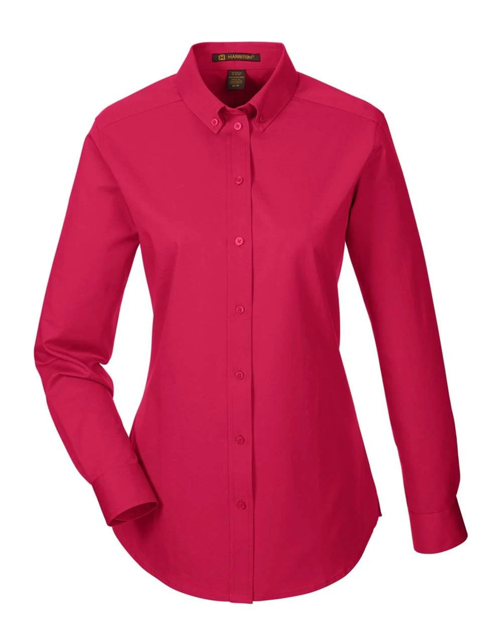 Harriton-M581W-Women's Foundation Cotton Twill Shirt with Teflon - Image 22