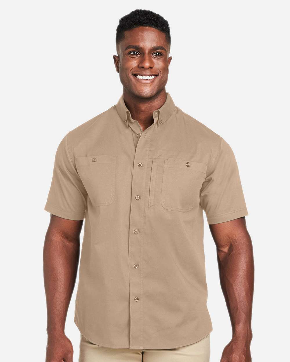 Harriton-M585-Men's Advantage IL Short Sleeve Work Shirt - Image 23