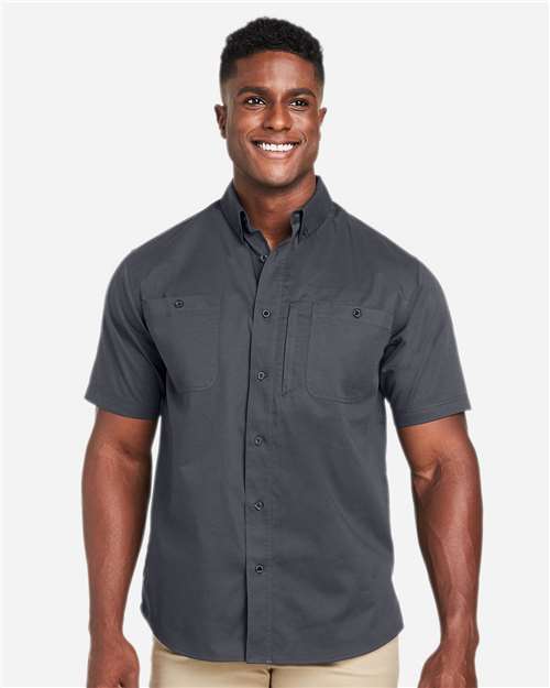Harriton-M585-Men's Advantage IL Short Sleeve Work Shirt - Image 34