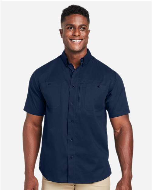 Harriton-M585-Men's Advantage IL Short Sleeve Work Shirt - Image 37