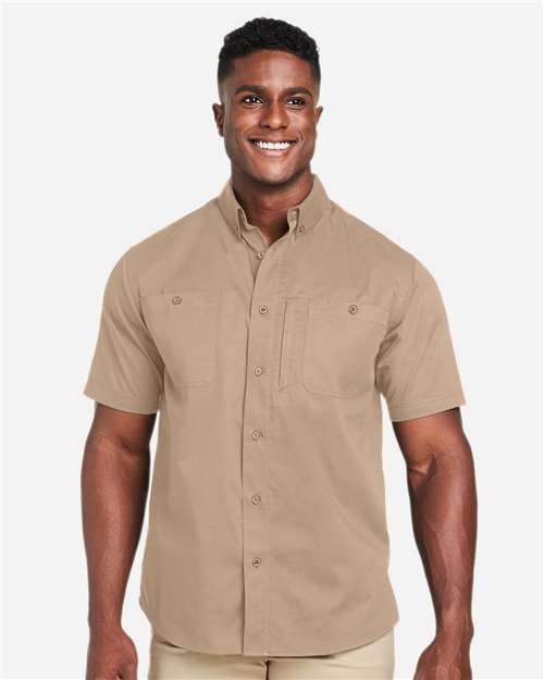 Harriton-M585-Men's Advantage IL Short Sleeve Work Shirt - Image 40