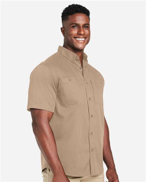 Harriton-M585-Men's Advantage IL Short Sleeve Work Shirt - Image 41