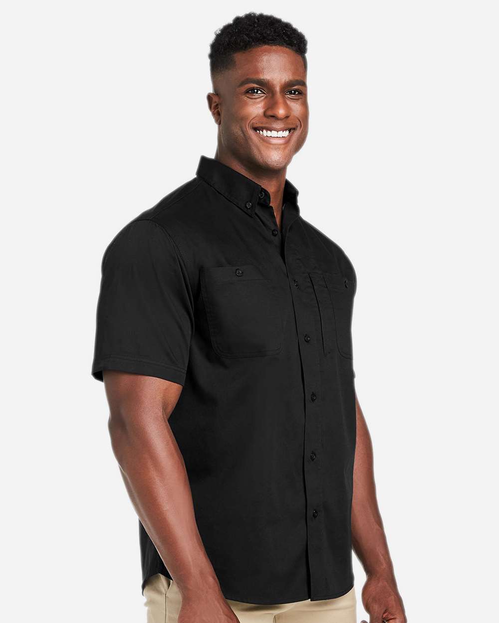 Harriton-M585-Men's Advantage IL Short Sleeve Work Shirt - Image 5