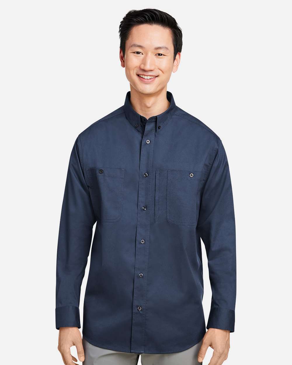 Harriton-M585L-Men's Advantage IL Long Sleeve Workshirt - Image 17