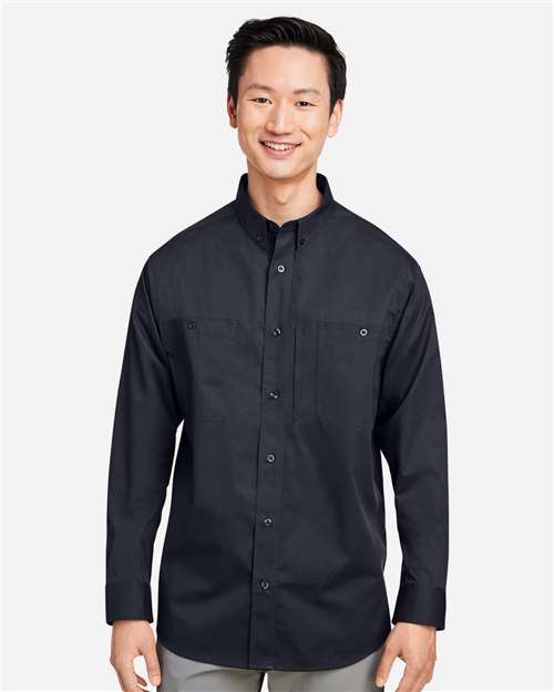 Harriton-M585L-Men's Advantage IL Long Sleeve Workshirt - Image 30