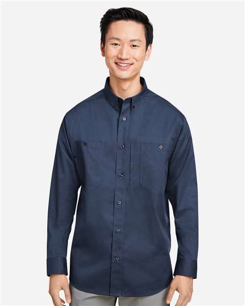 Harriton-M585L-Men's Advantage IL Long Sleeve Workshirt - Image 36