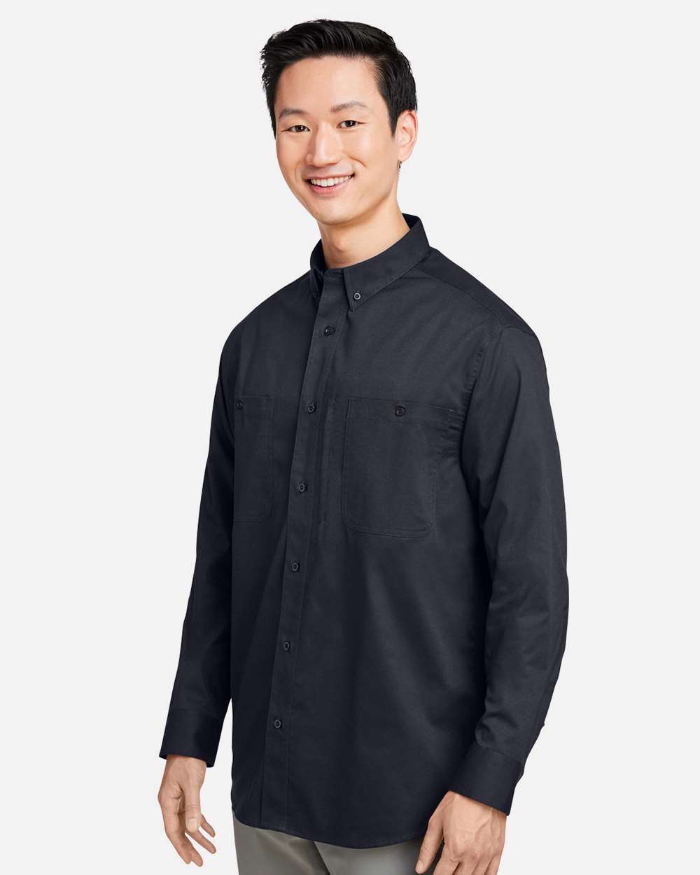 Harriton-M585L-Men's Advantage IL Long Sleeve Workshirt - Image 5