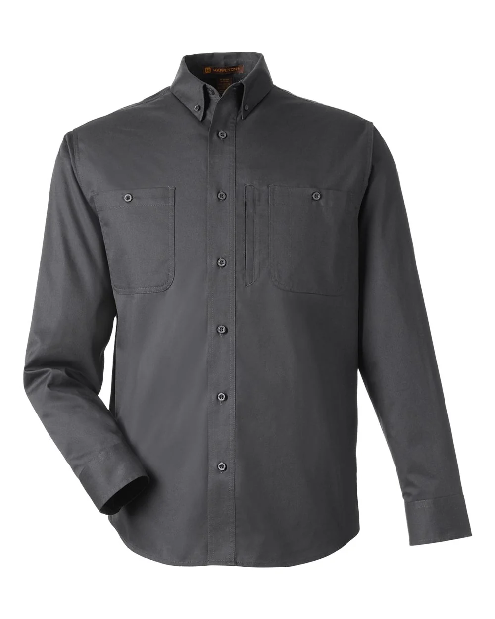Harriton-M585L-Men's Advantage IL Long Sleeve Workshirt - Image 8