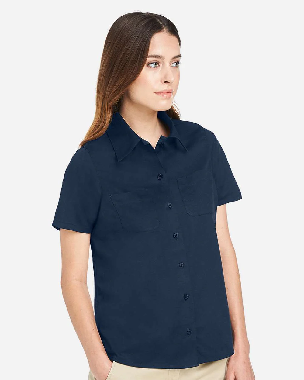 Harriton-M585W-Women's Advantage IL Short Sleeve Dress Shirt - Image 18