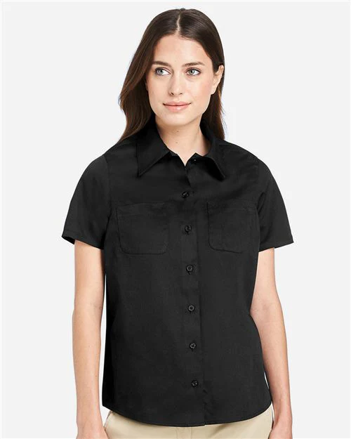 Harriton-M585W-Women's Advantage IL Short Sleeve Dress Shirt - Image 27