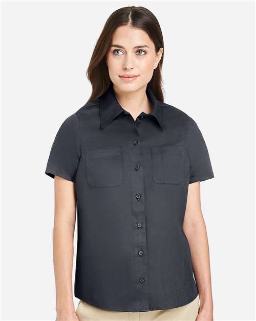 Harriton-M585W-Women's Advantage IL Short Sleeve Dress Shirt - Image 29