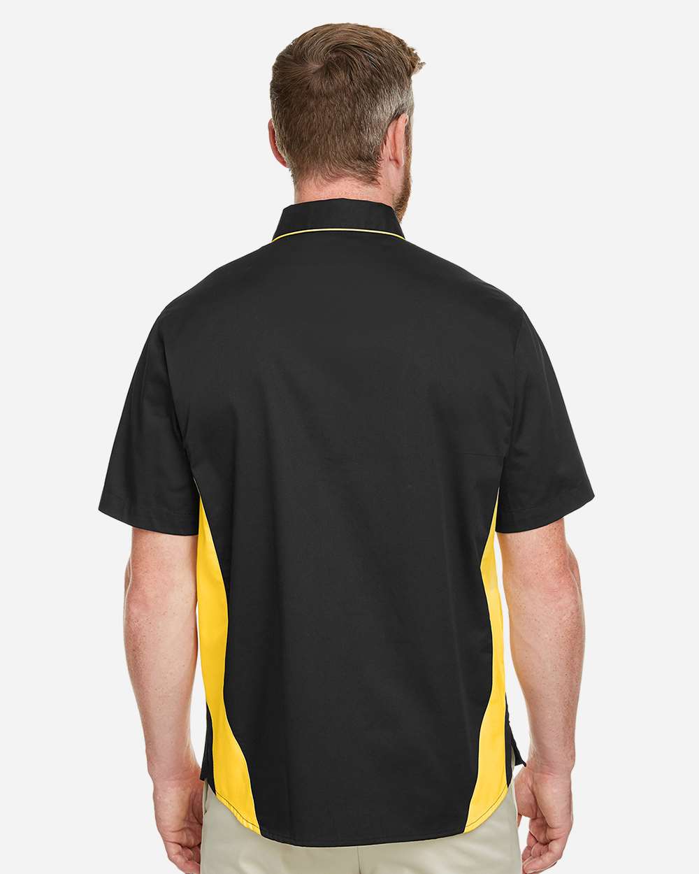 Harriton-M586-Men's Flash IL Colorblock Shirt - Image 13