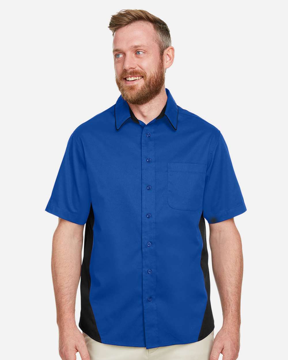 Harriton-M586-Men's Flash IL Colorblock Shirt - Image 35