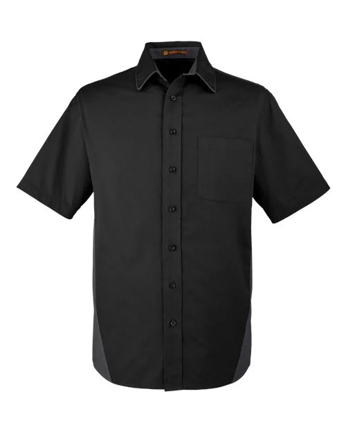 Harriton-M586-Men's Flash IL Colorblock Shirt - Image 38