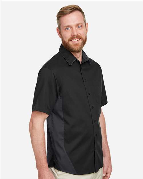 Harriton-M586-Men's Flash IL Colorblock Shirt - Image 40