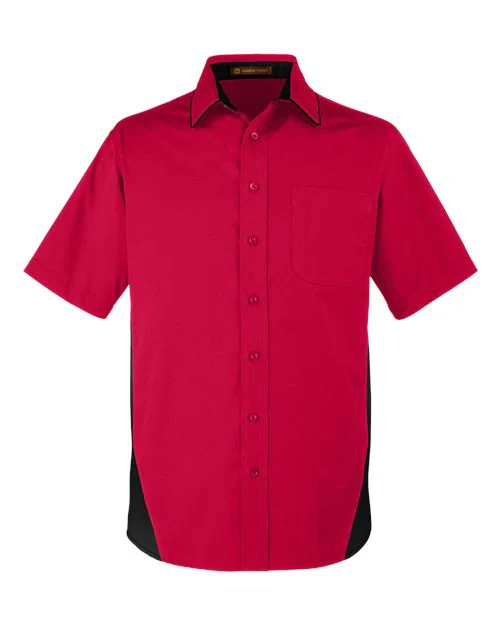 Harriton-M586-Men's Flash IL Colorblock Shirt - Image 45