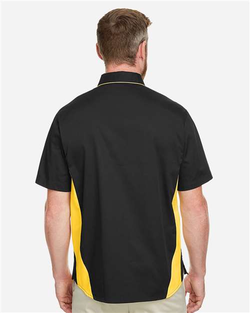 Harriton-M586-Men's Flash IL Colorblock Shirt - Image 49