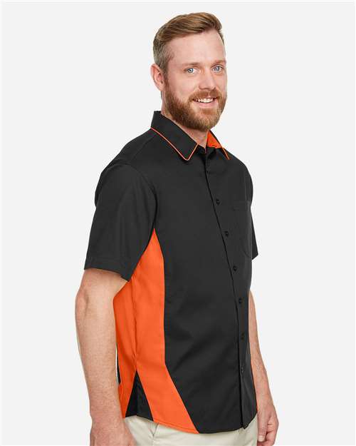 Harriton-M586-Men's Flash IL Colorblock Shirt - Image 51