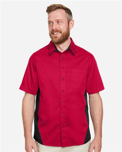 Harriton-M586-Men's Flash IL Colorblock Shirt - Image 53